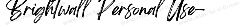 Brightwall Personal Use字体转换